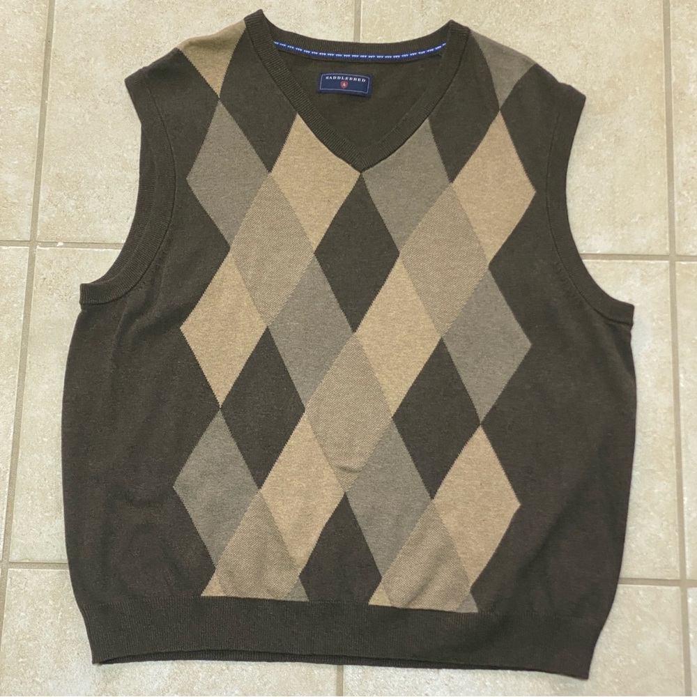 Argyle Sweater Vest SaddleBred